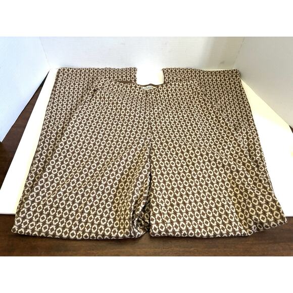 Max Studio Geo Print Wide-Leg Pants – Mid Rise, Full Length (Women’s XS) - Picture 1 of 9